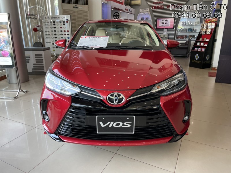 Toyota Vios 15G CVT màu đỏ